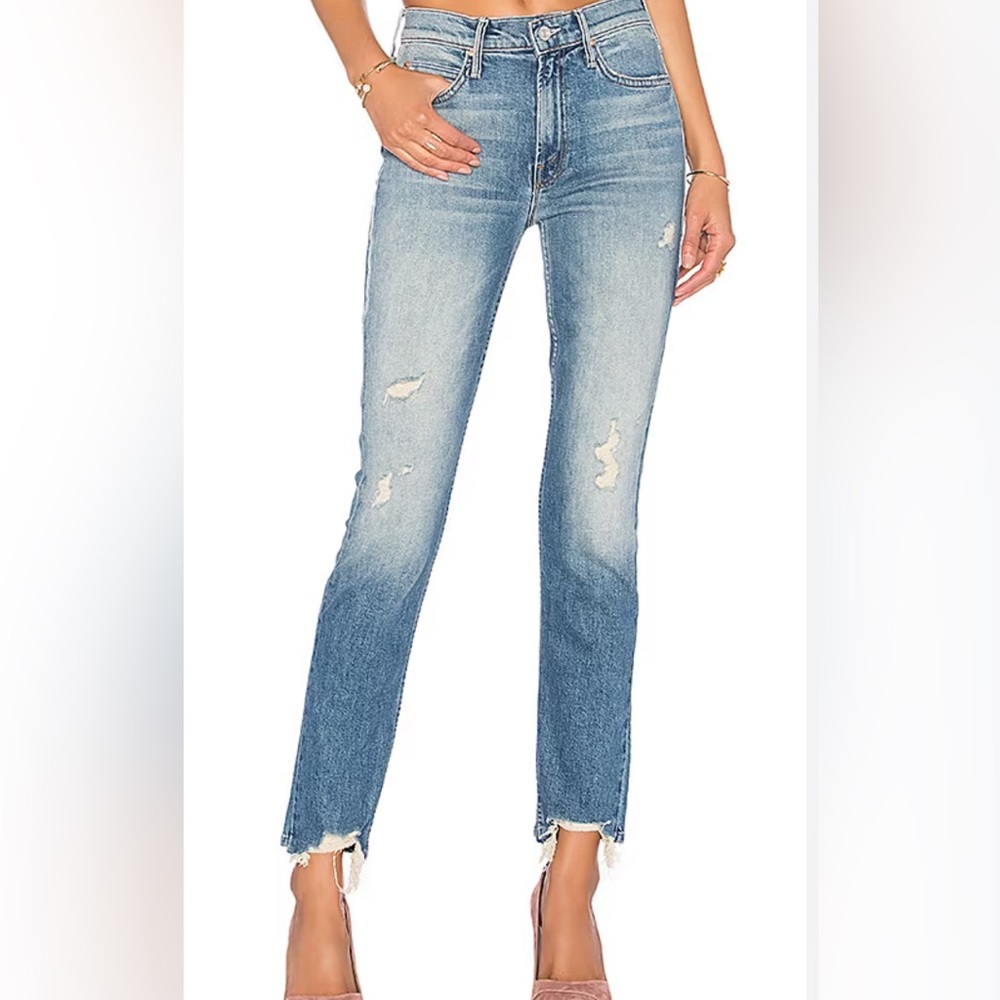 MOTHER Denim “The Flirt” in Cold Feet wash, size 24
